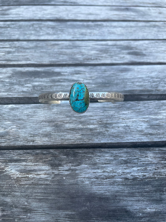 Turquoise stacker cuff