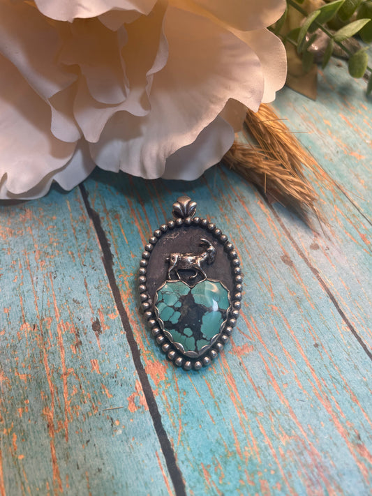 Turquoise Goat Pendant