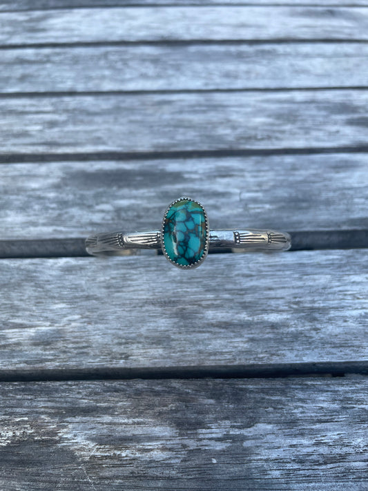 Turquoise stacker cuff