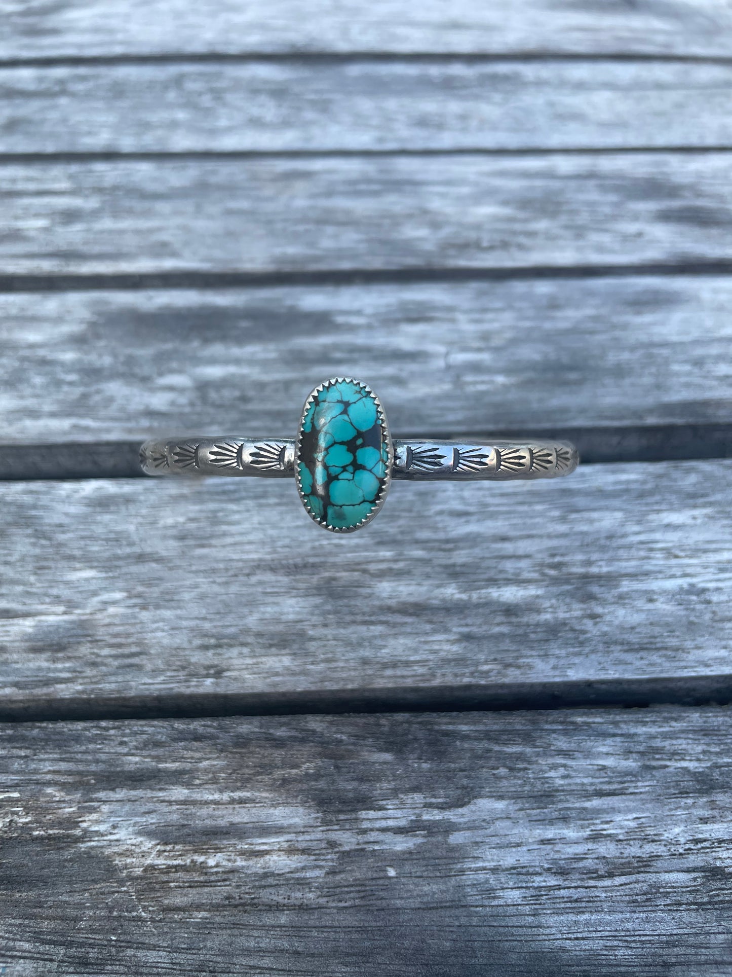 Turquoise stacker cuff