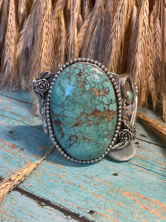 Carico Lake Turquoise and Opal Cuff