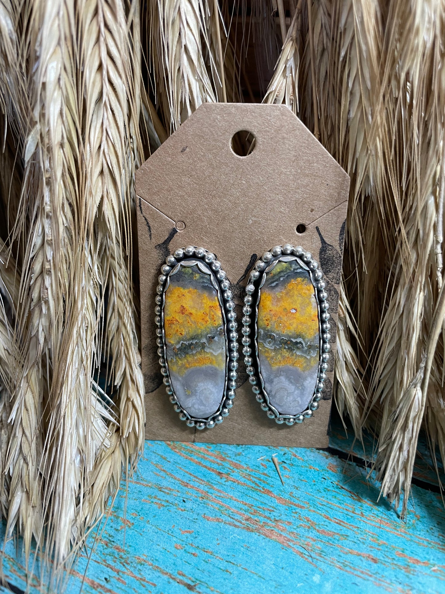 Bumblebee Jasper Earrings