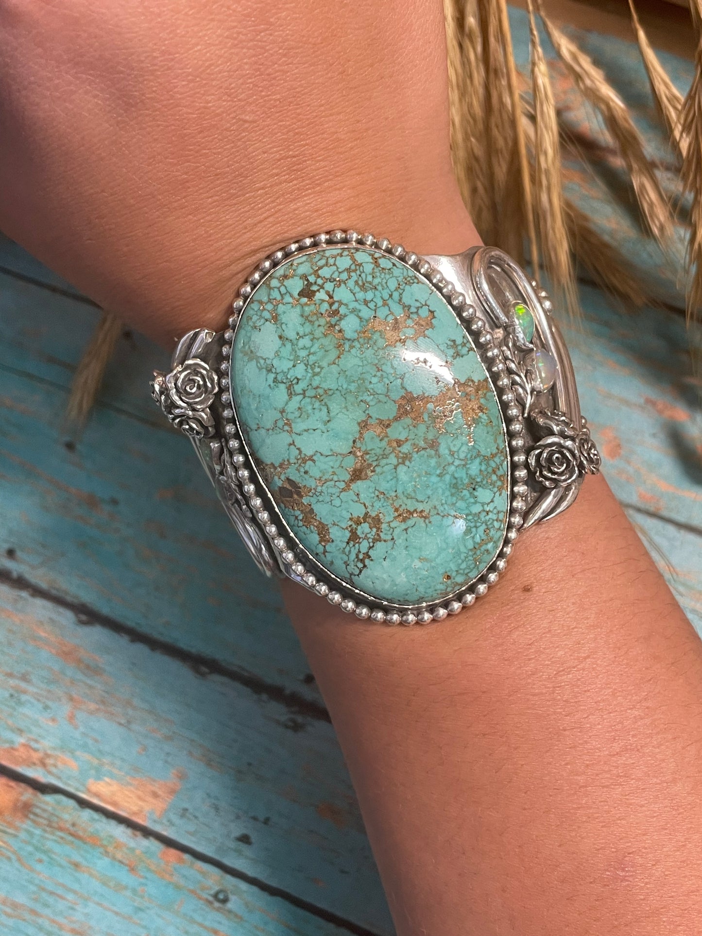 Carico Lake Turquoise and Opal Cuff