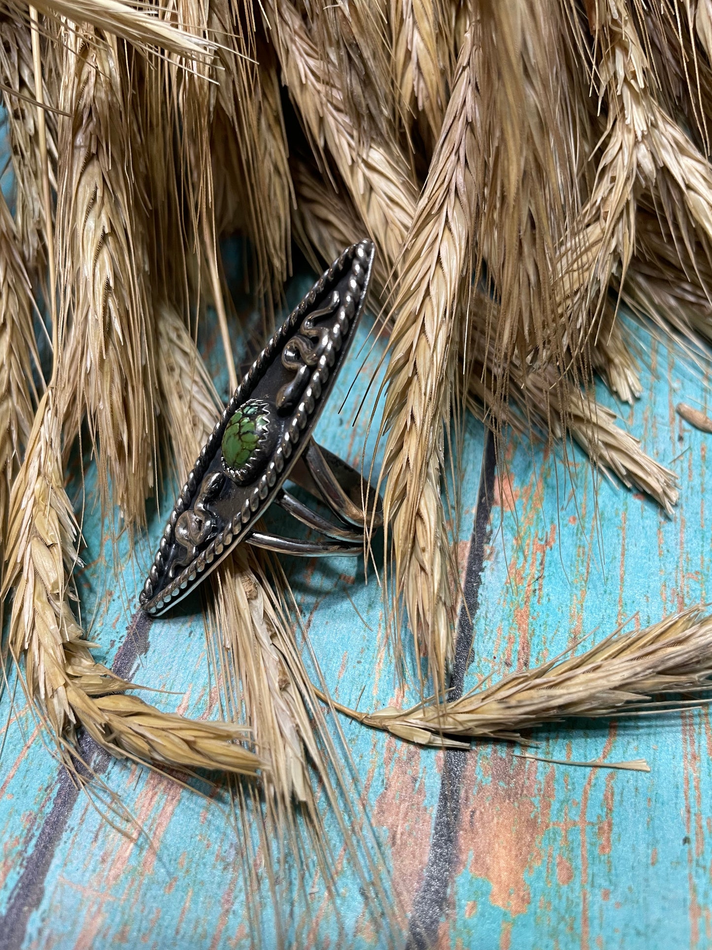 Hubei Turquoise Snake Ring